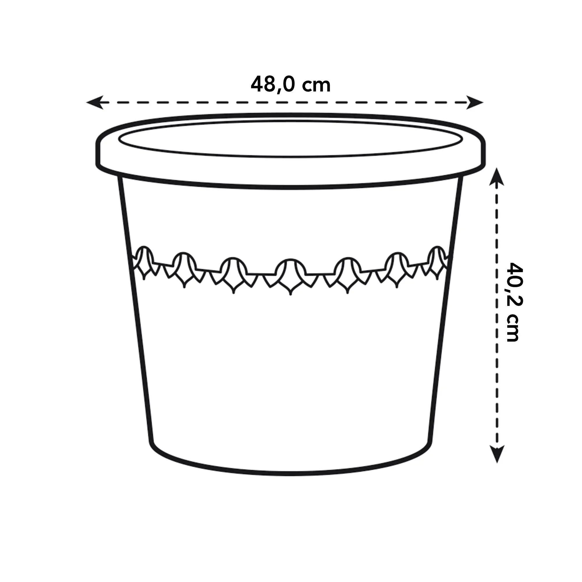 Elho Algarve Cilindro Wheels 48Cm (Terra) - Image 6