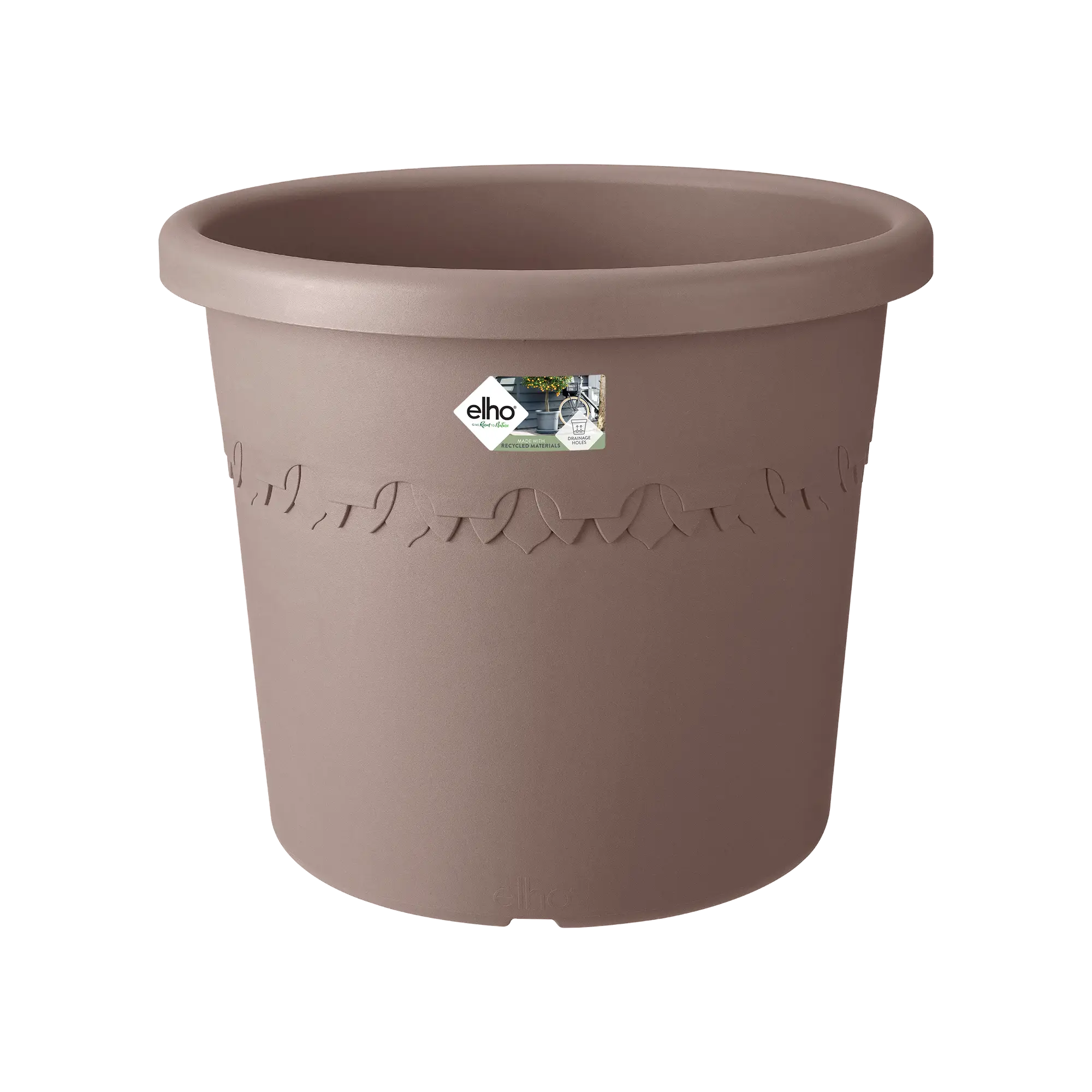 Elho Algarve Cilindro Wheels 48Cm (Taupe) - Image 2