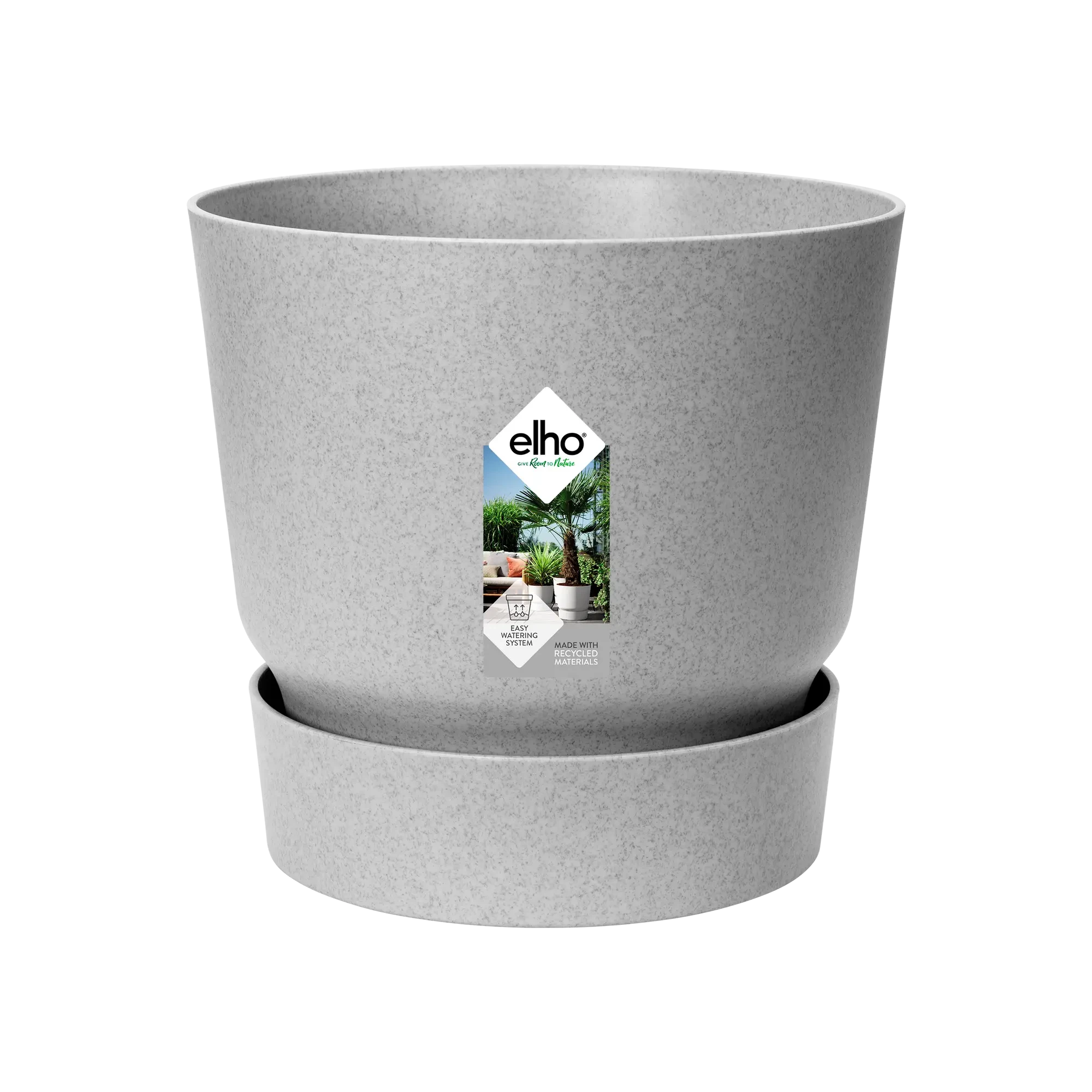 Elho Greenville Round 30Cm (Concrete) - Image 2