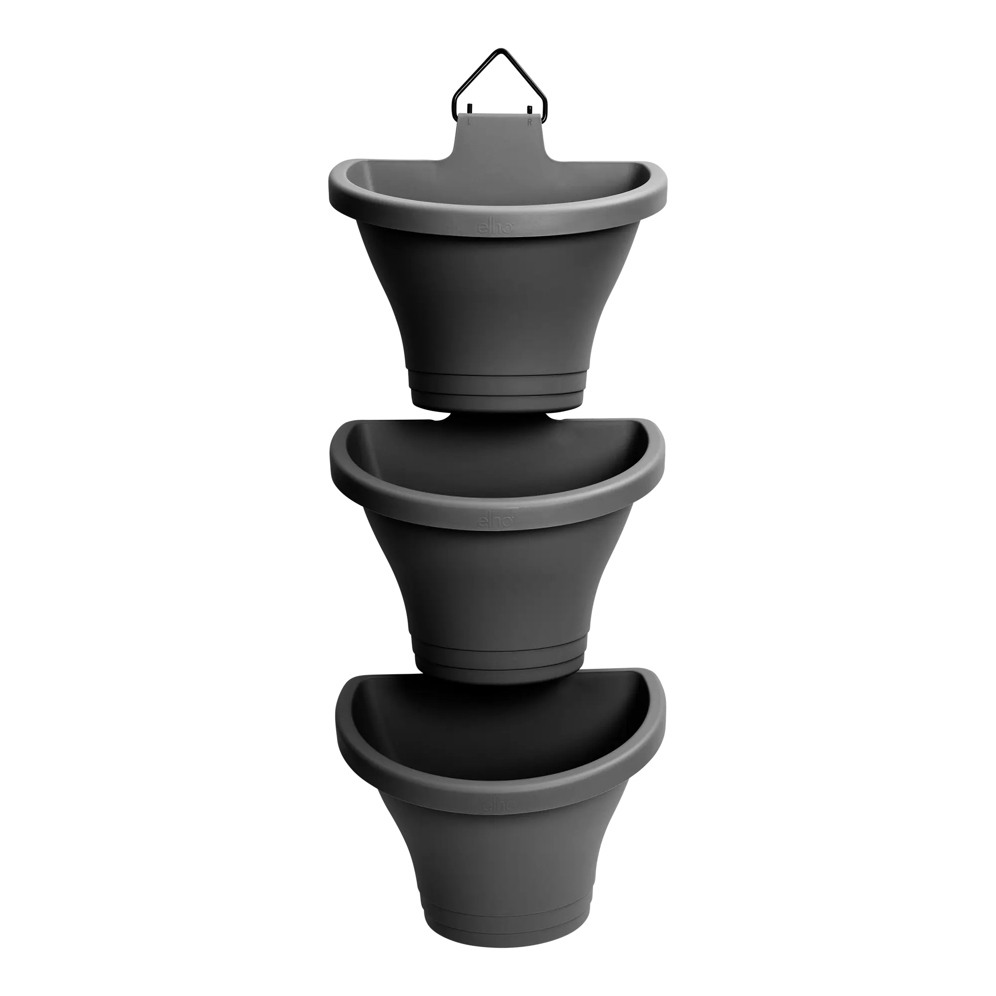 Elho Corsica Vertical Forest 24cm Set/3 (Anthracite) - Image 2