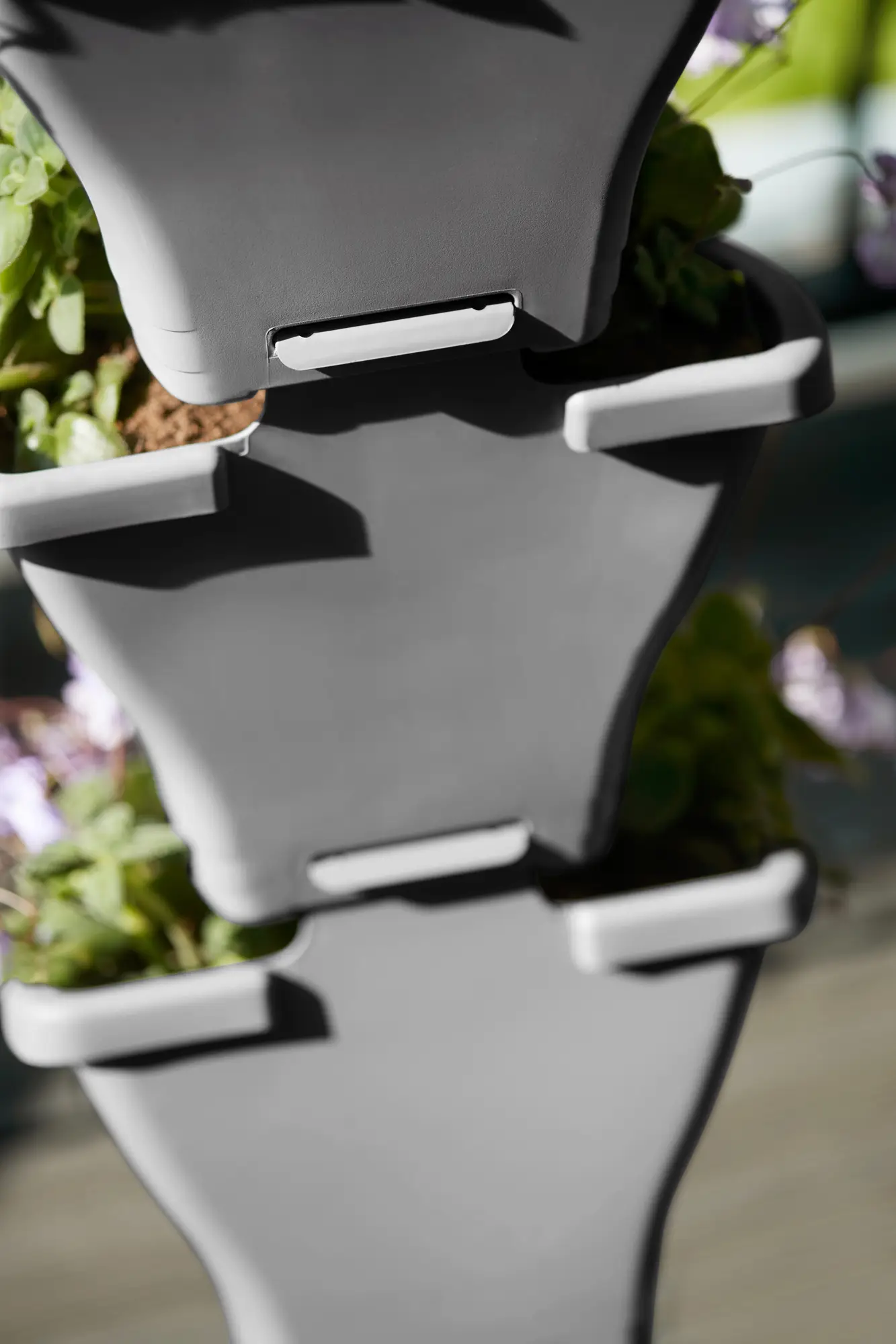 Elho Corsica Vertical Forest 24cm Set/3 (Anthracite) - Image 7