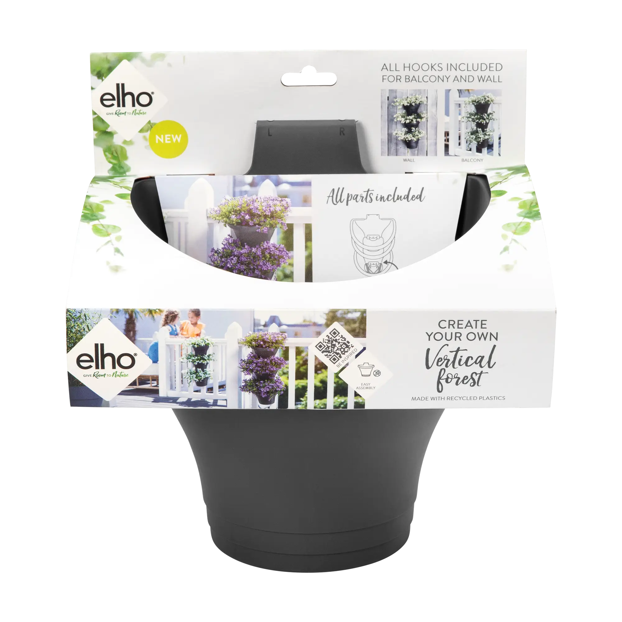 Elho Corsica Vertical Forest 24Cm Set/3 (Blue) - Image 4