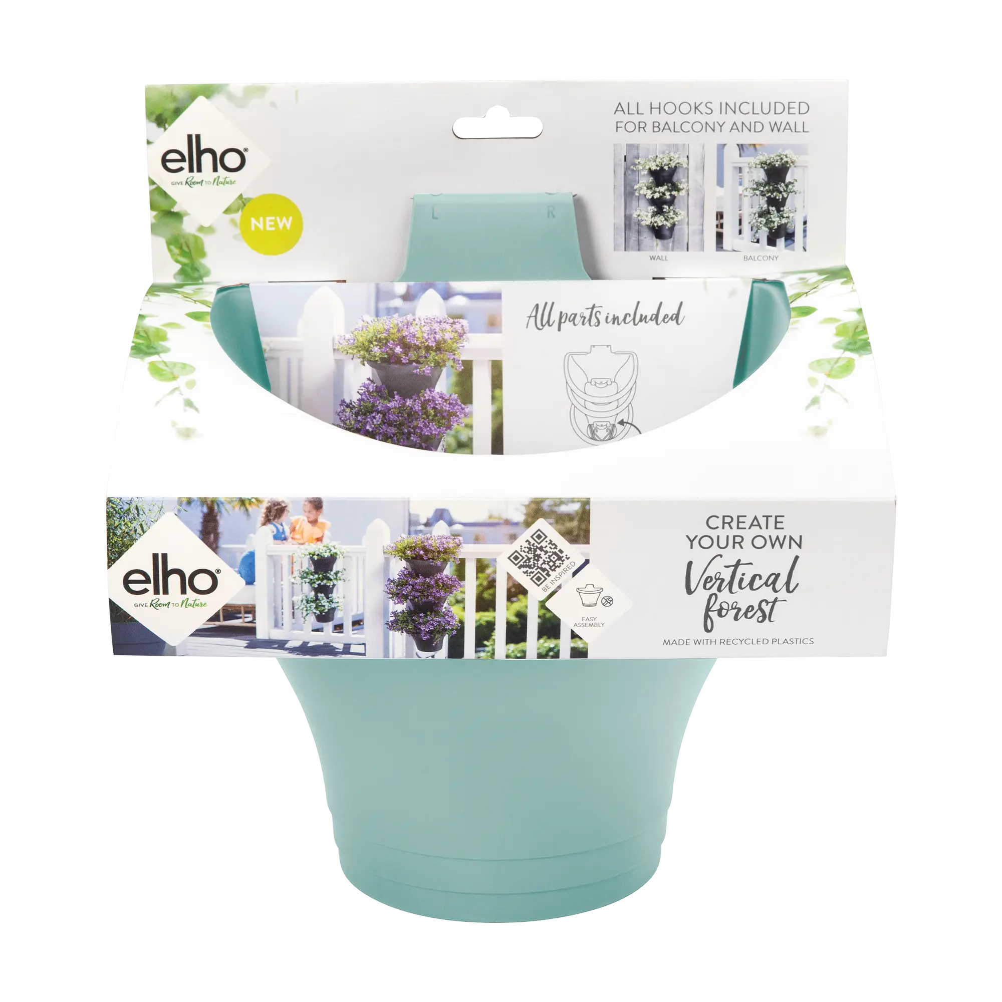 Elho Corsica Vertical Forest 24Cm Set/3 (Mint) - Image 3
