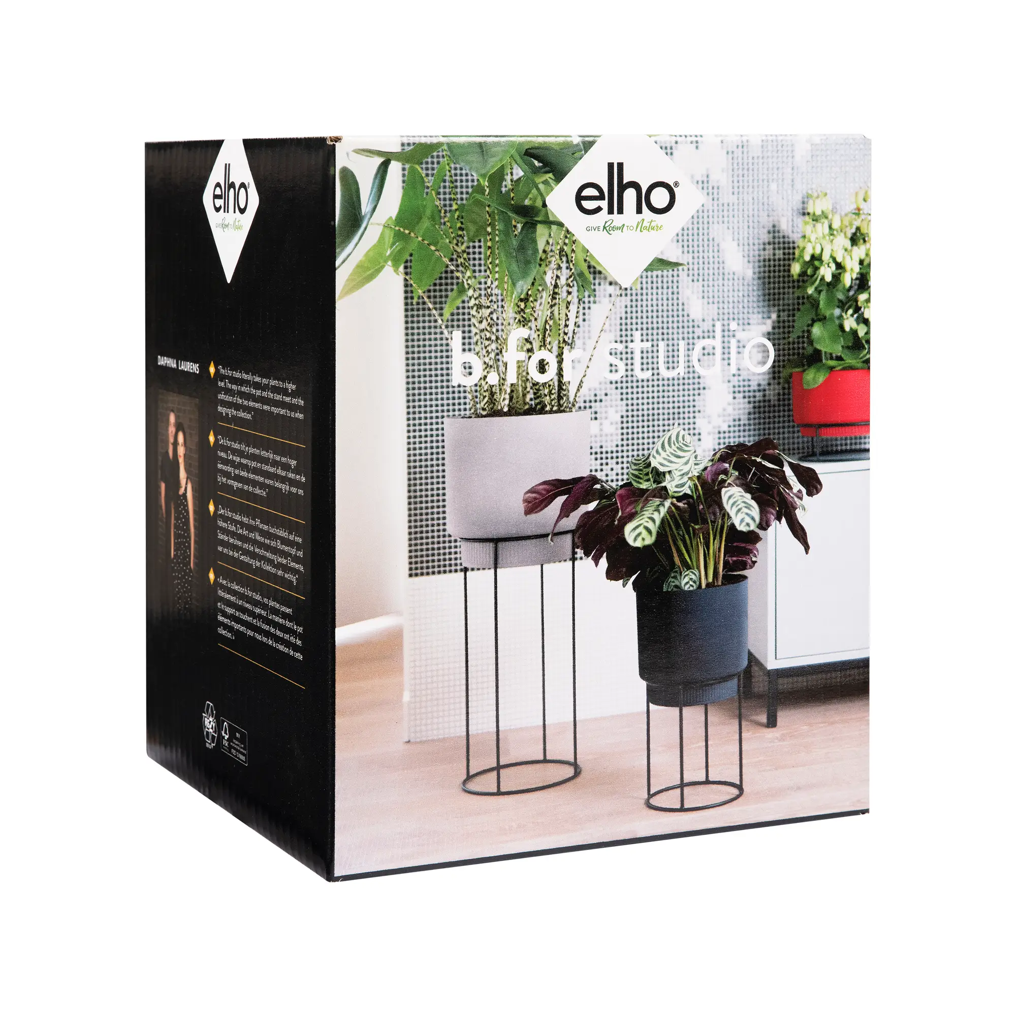 Elho B.For Studio Round 22Cm (Black) - Image 5