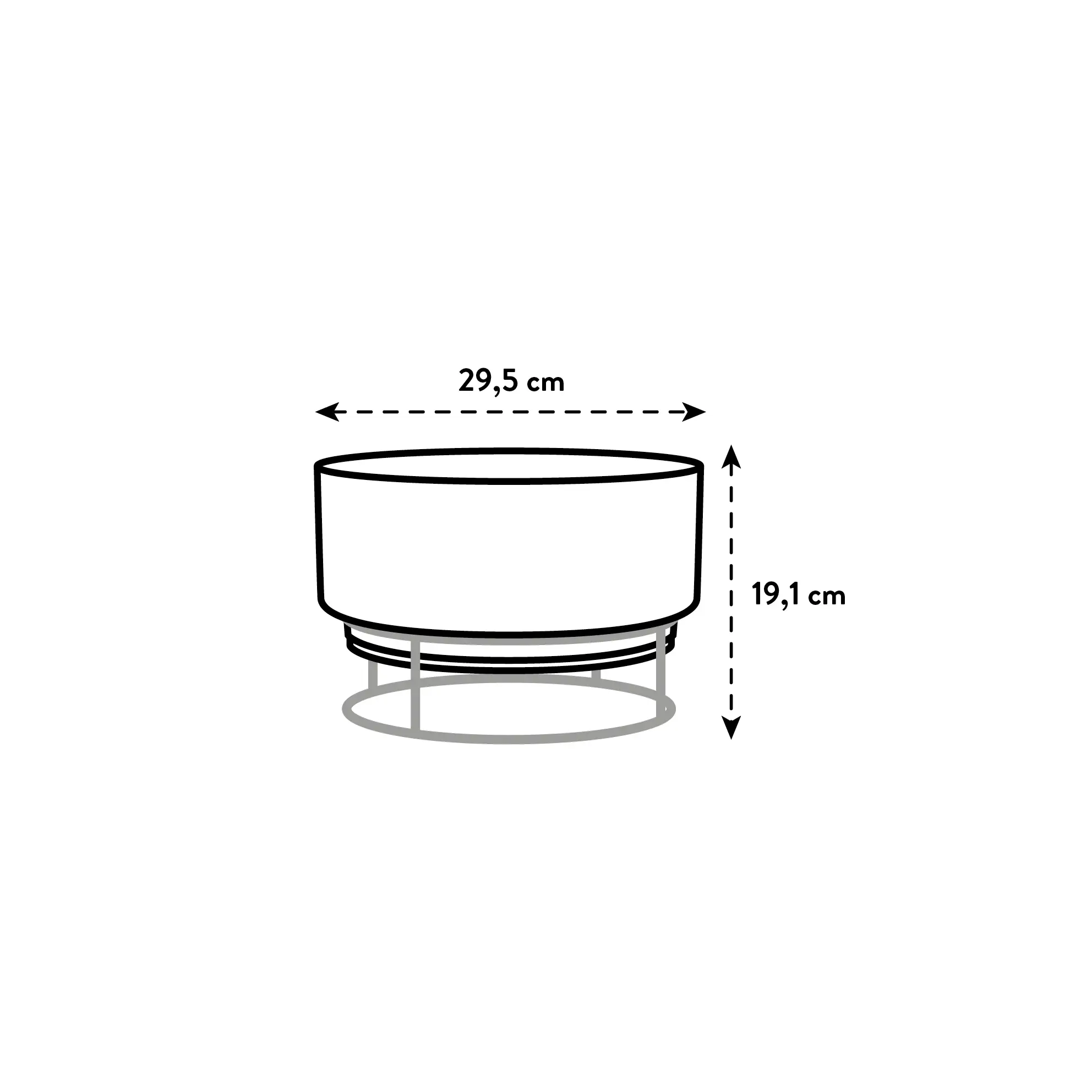 Elho B.For Studio Bowl 30Cm (Concrete) - Image 9