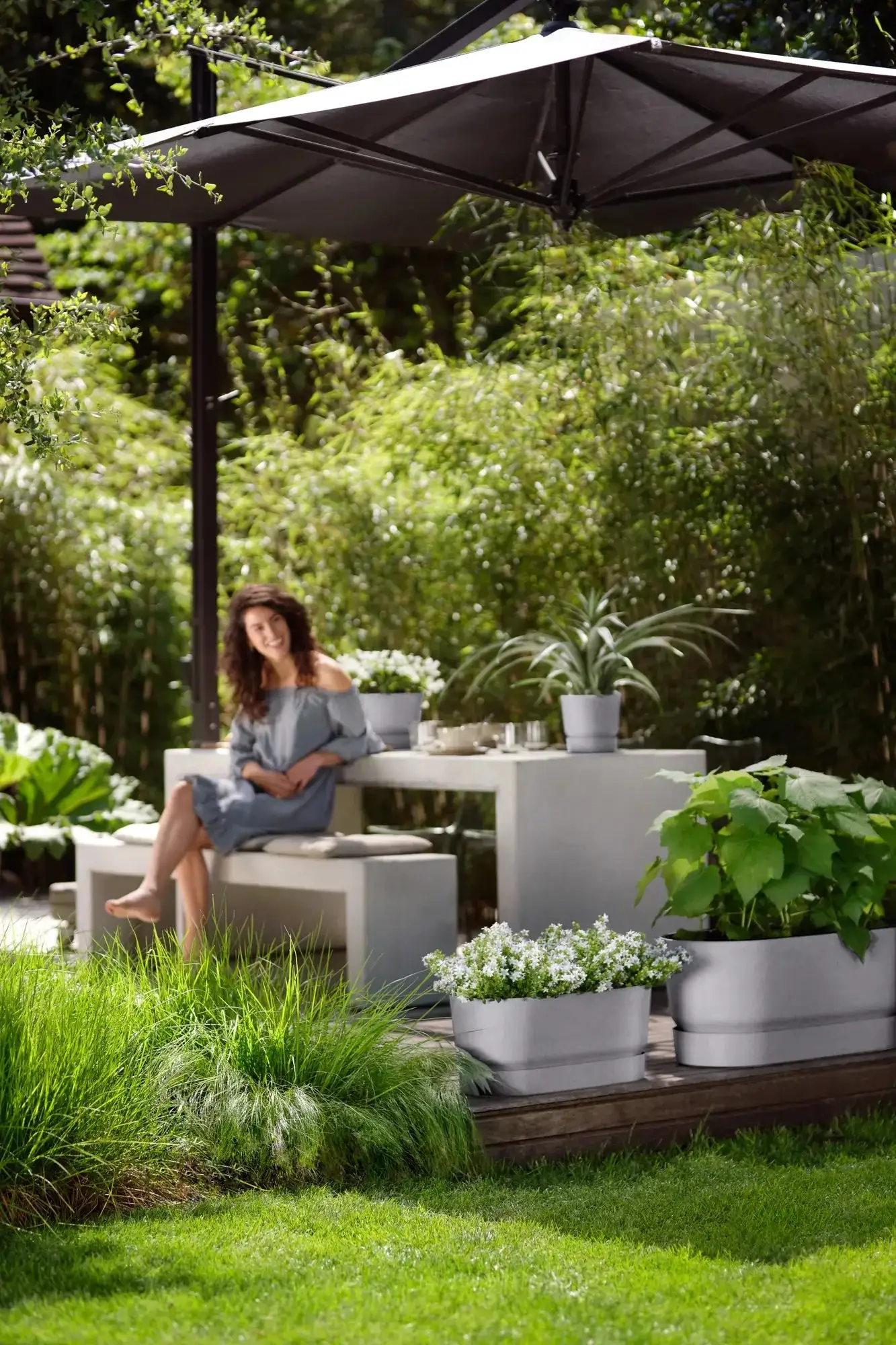 Elho Greenville Round 20Cm (Concrete) - Image 5