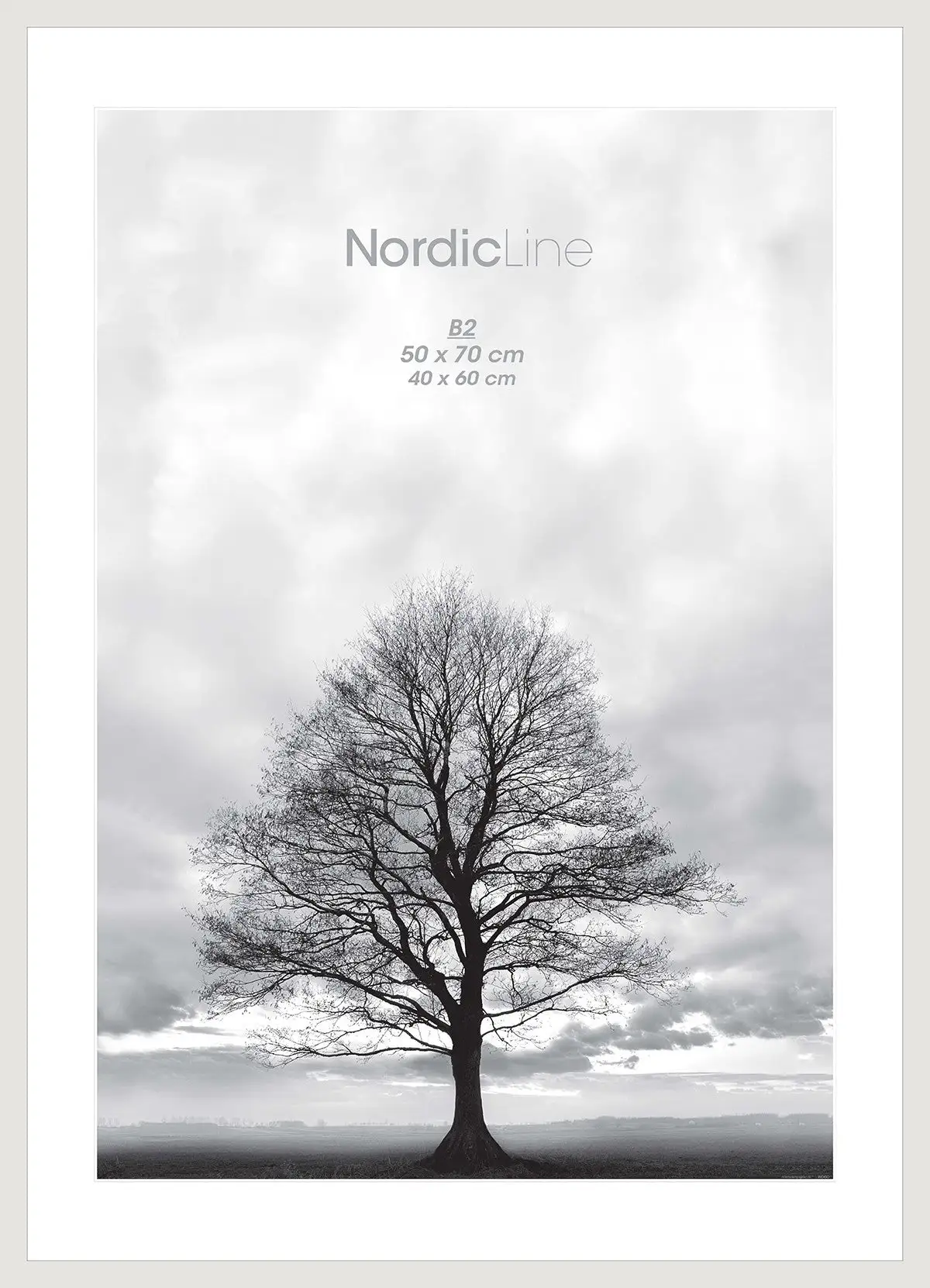 Incado Nordic Line Slim White, 50cmx70cm Wall Frame - Image 2