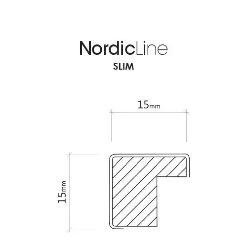 Incado Nordic Line Slim White, 50cmx70cm Wall Frame - Image 4