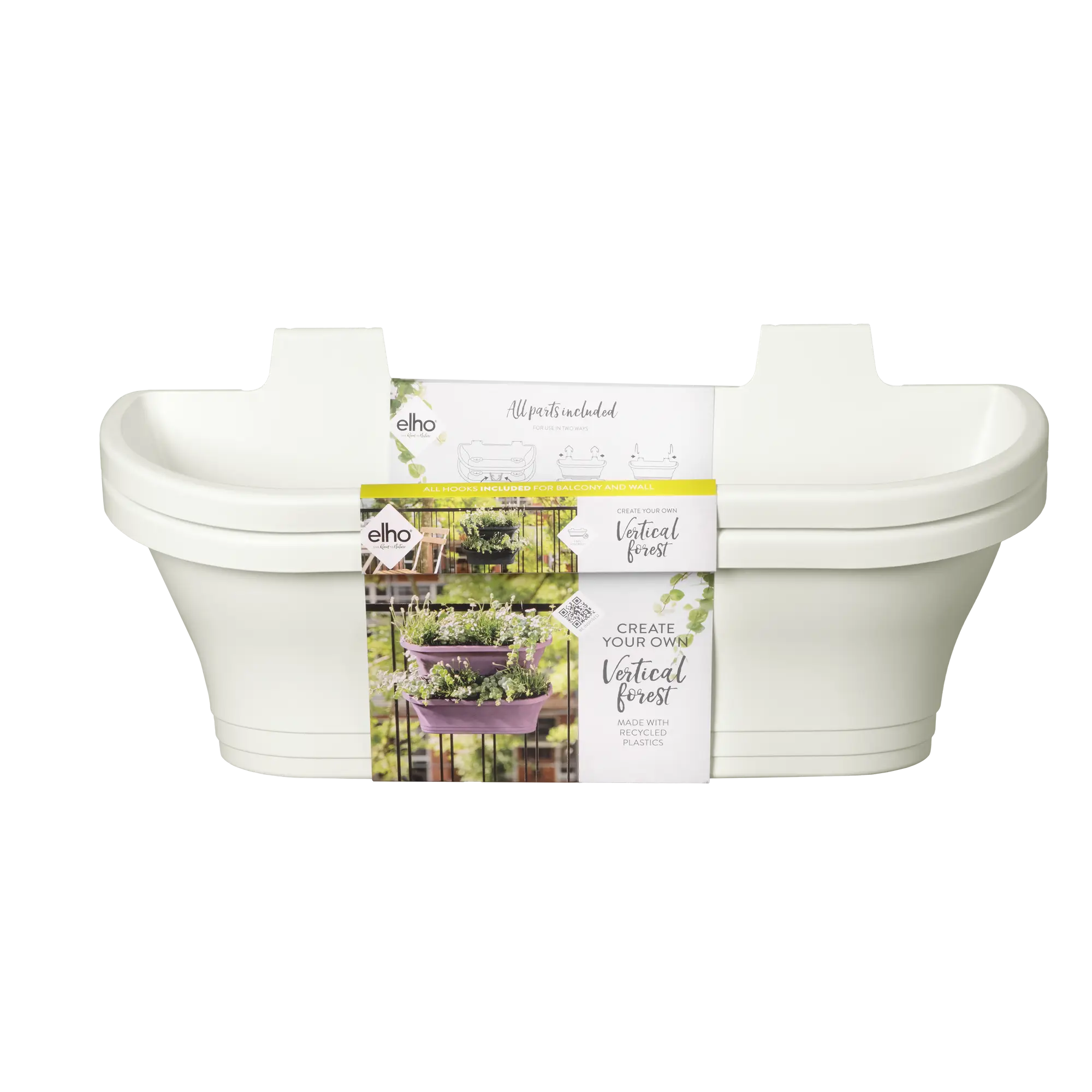 Elho Corsica Vert Forest Large Set 2 (White) - Image 3