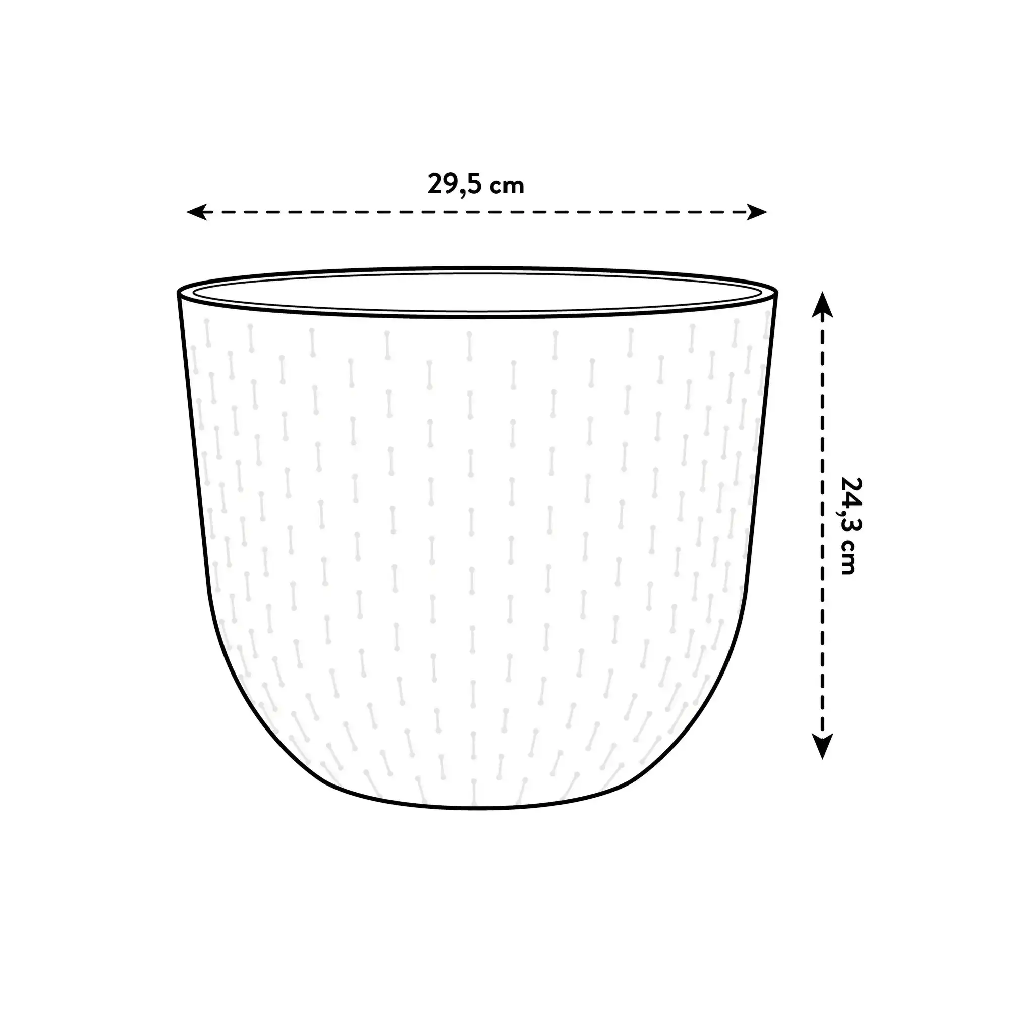 Elho Fuente Grains Round 30Cm (Grey) - Image 2