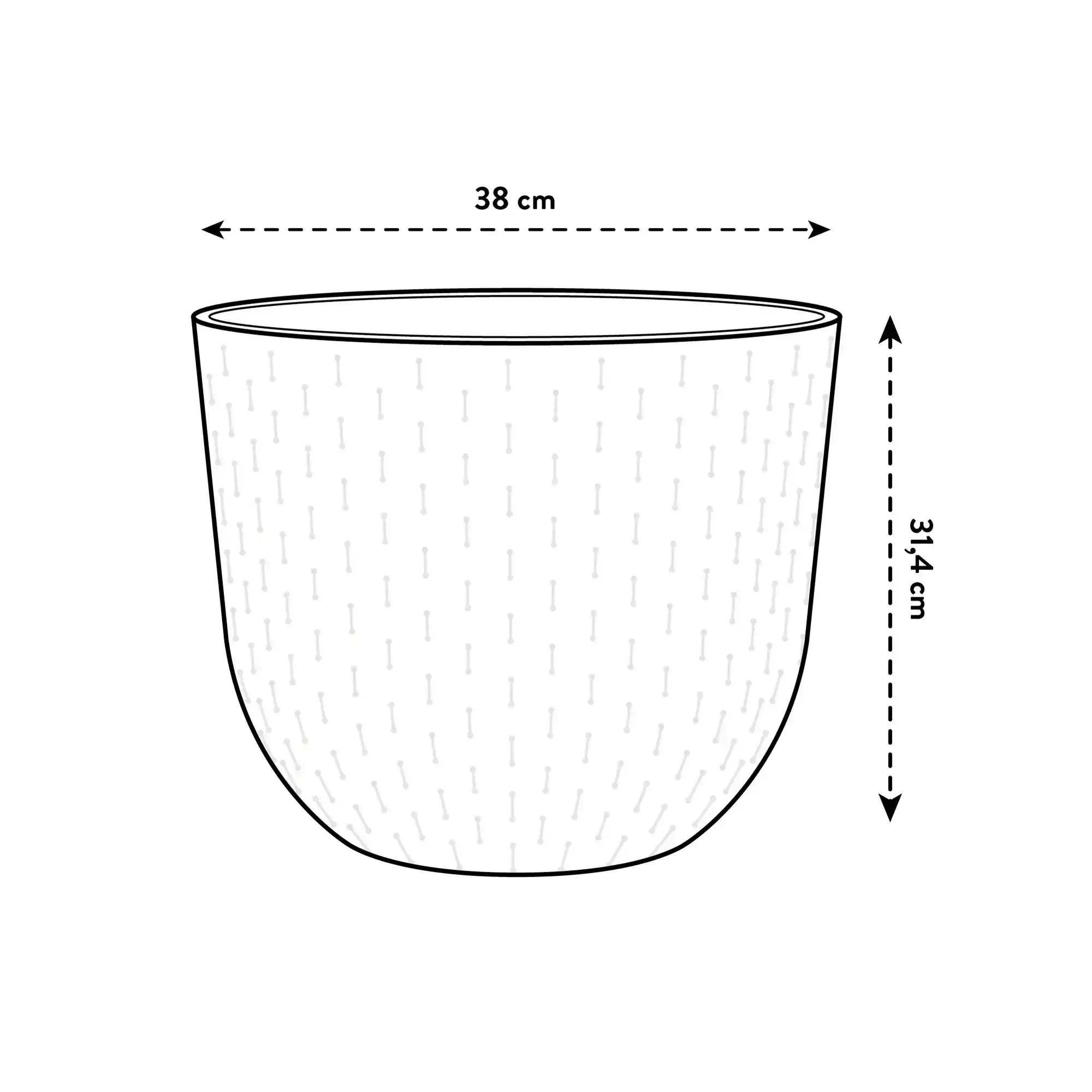 Elho Fuente Grains Round 38Cm (Black) - Image 6