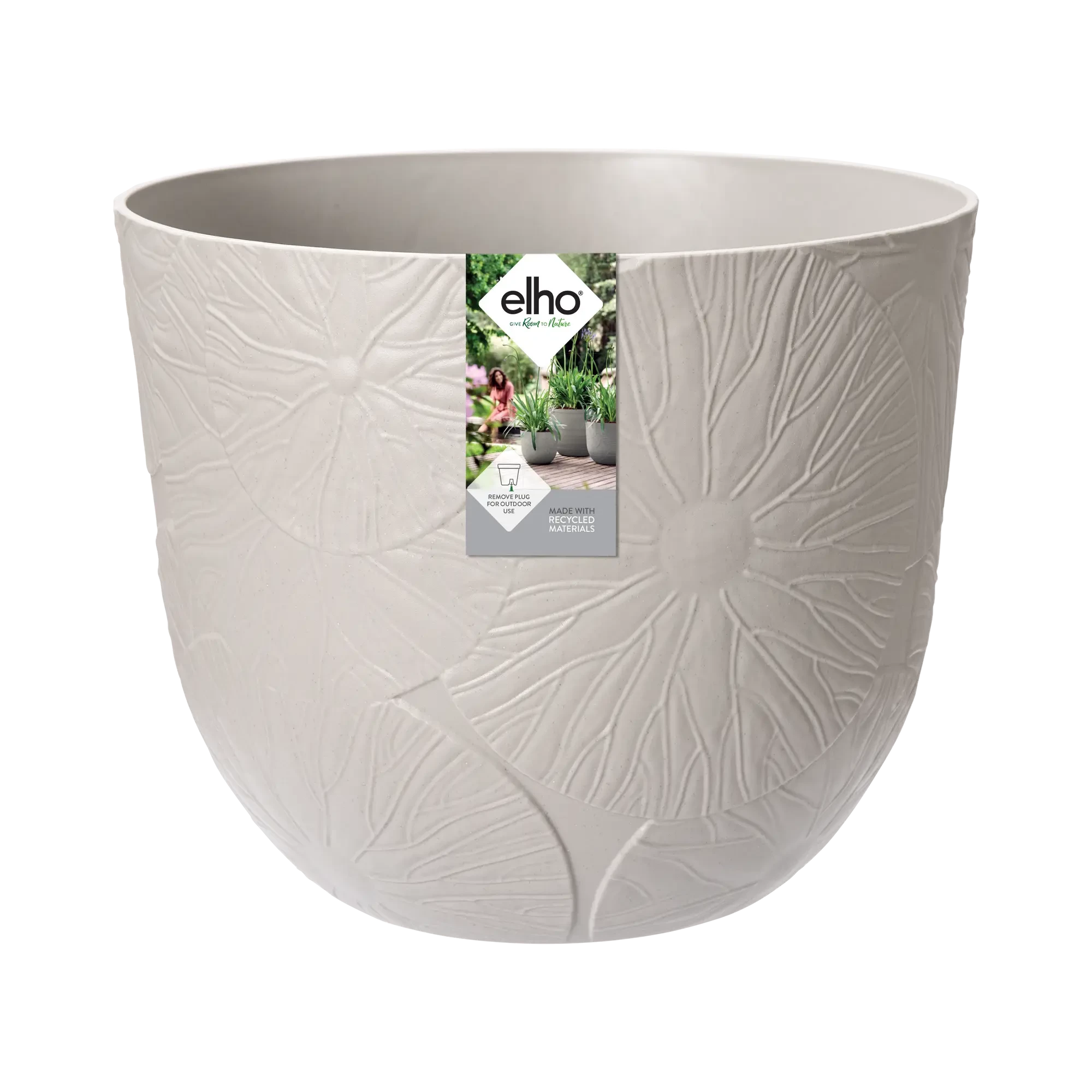 Elho Fuente Lily Round 47cm (Grey) - Image 2