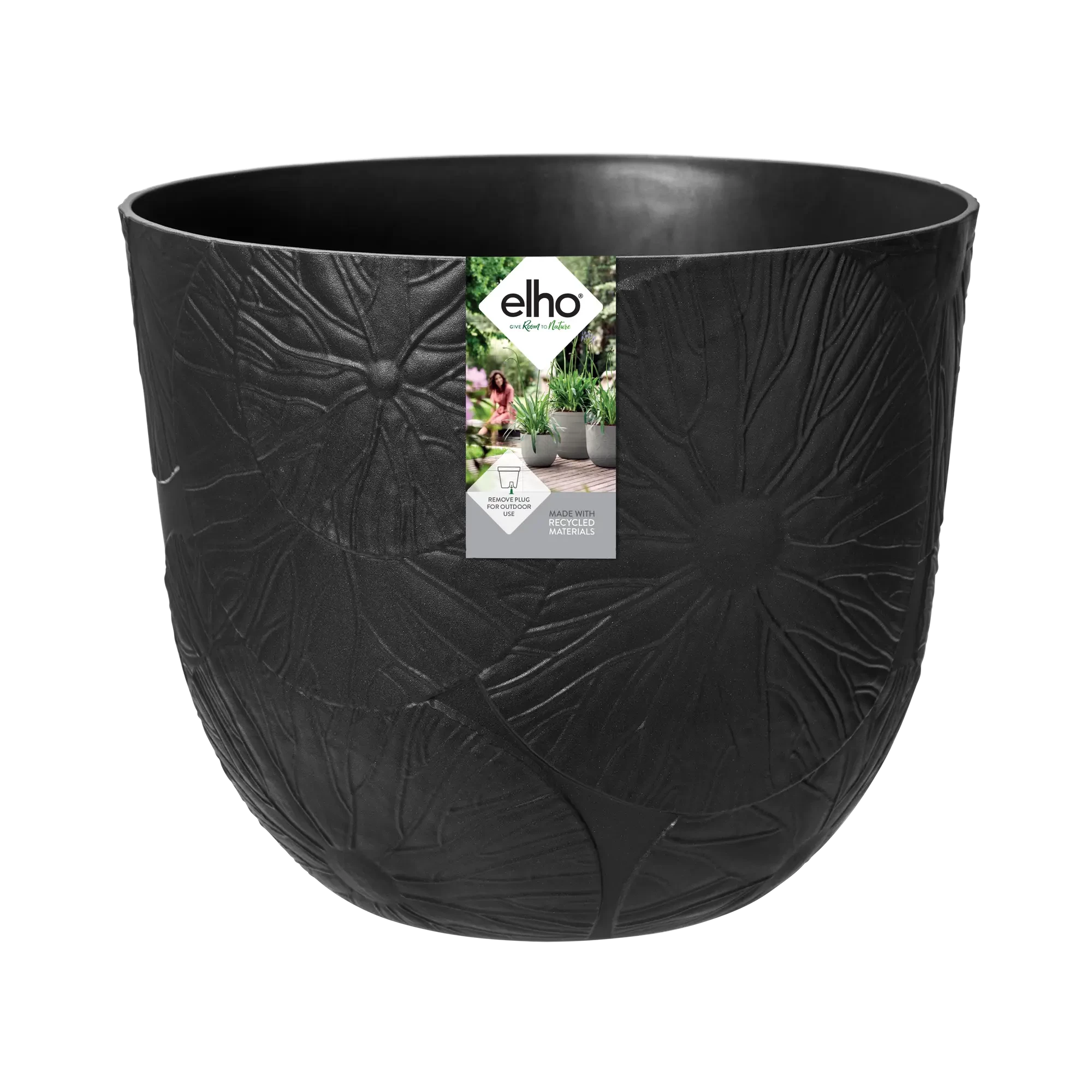 Elho Fuente Lily Round 47Cm (Black) - Image 2