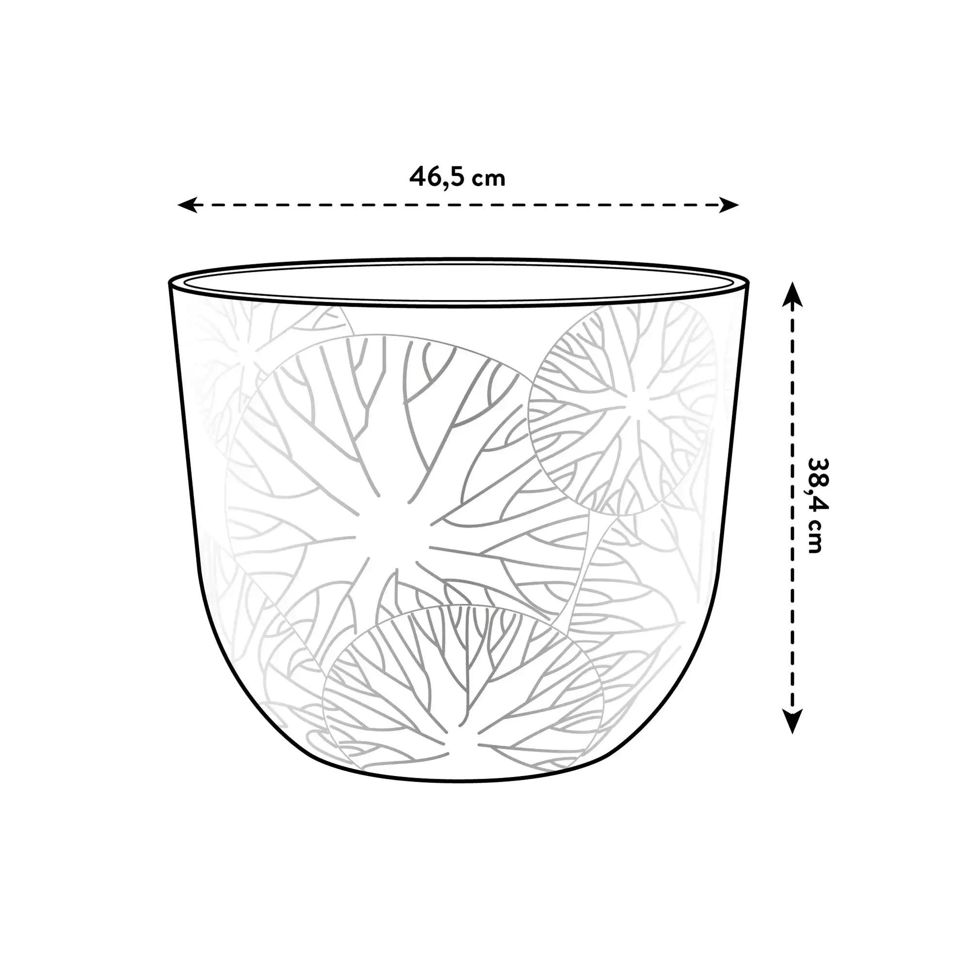 Elho Fuente Lily Round 47Cm (Black) - Image 9