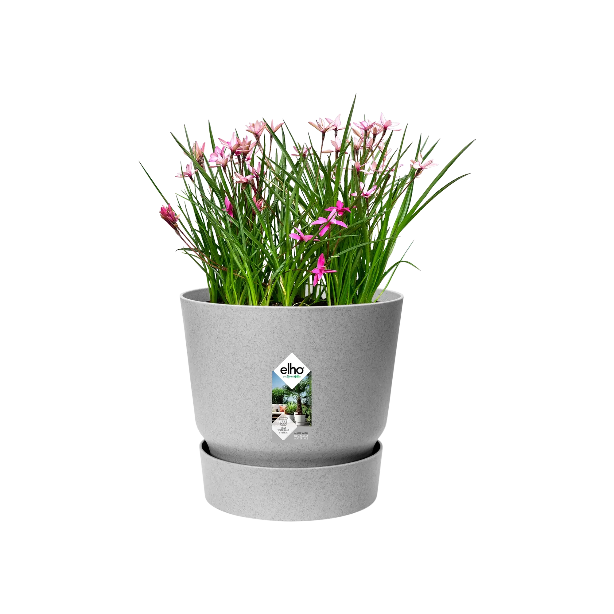 Elho Greenville Round 14Cm (Concrete) - Image 3