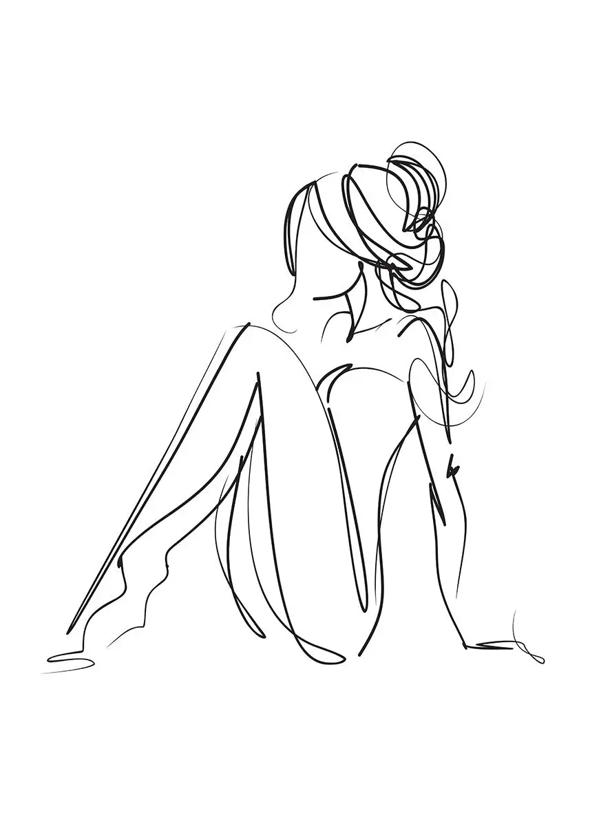 Incado Lady II, 50cmx70cm Wall Art - Image 3