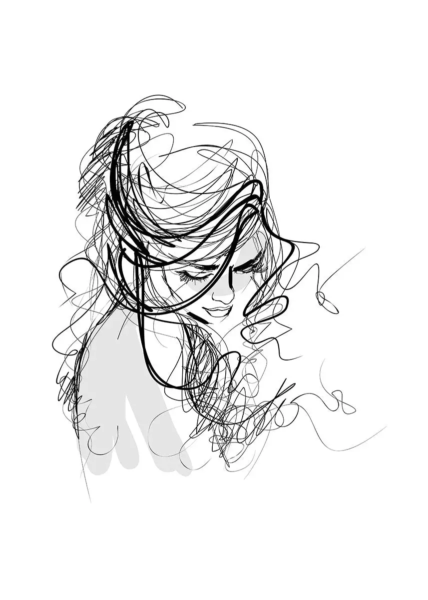 Incado Lady, 50cmx70cm Wall Art - Image 3