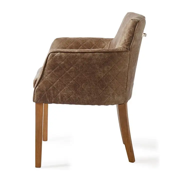 Riviera Maison Waverly Dining Armchair, Pellini, Coffee - Image 2
