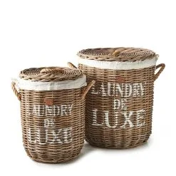 Riviera Maison RR Laundry Basket Set Of 2 Pieces