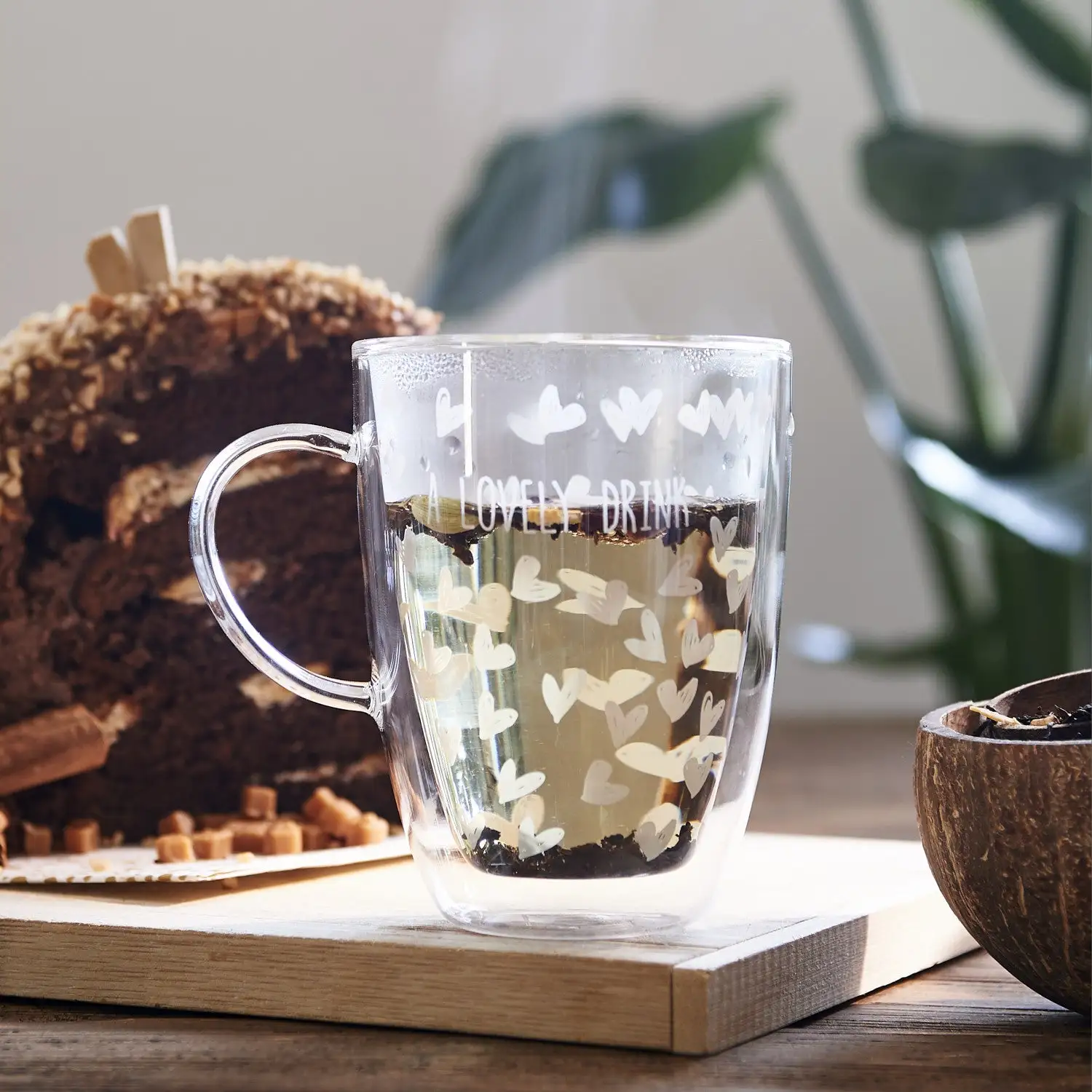 Merry Harriers Lovely Drinks Double Wall Glass M