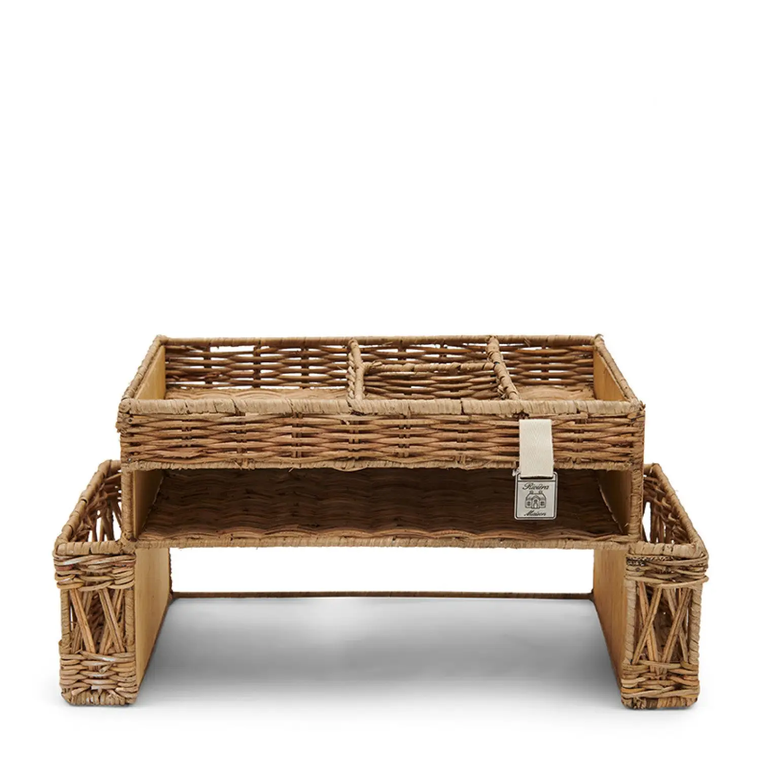 Riviera Maison Rustic Rattan Desk Organiser - Image 2