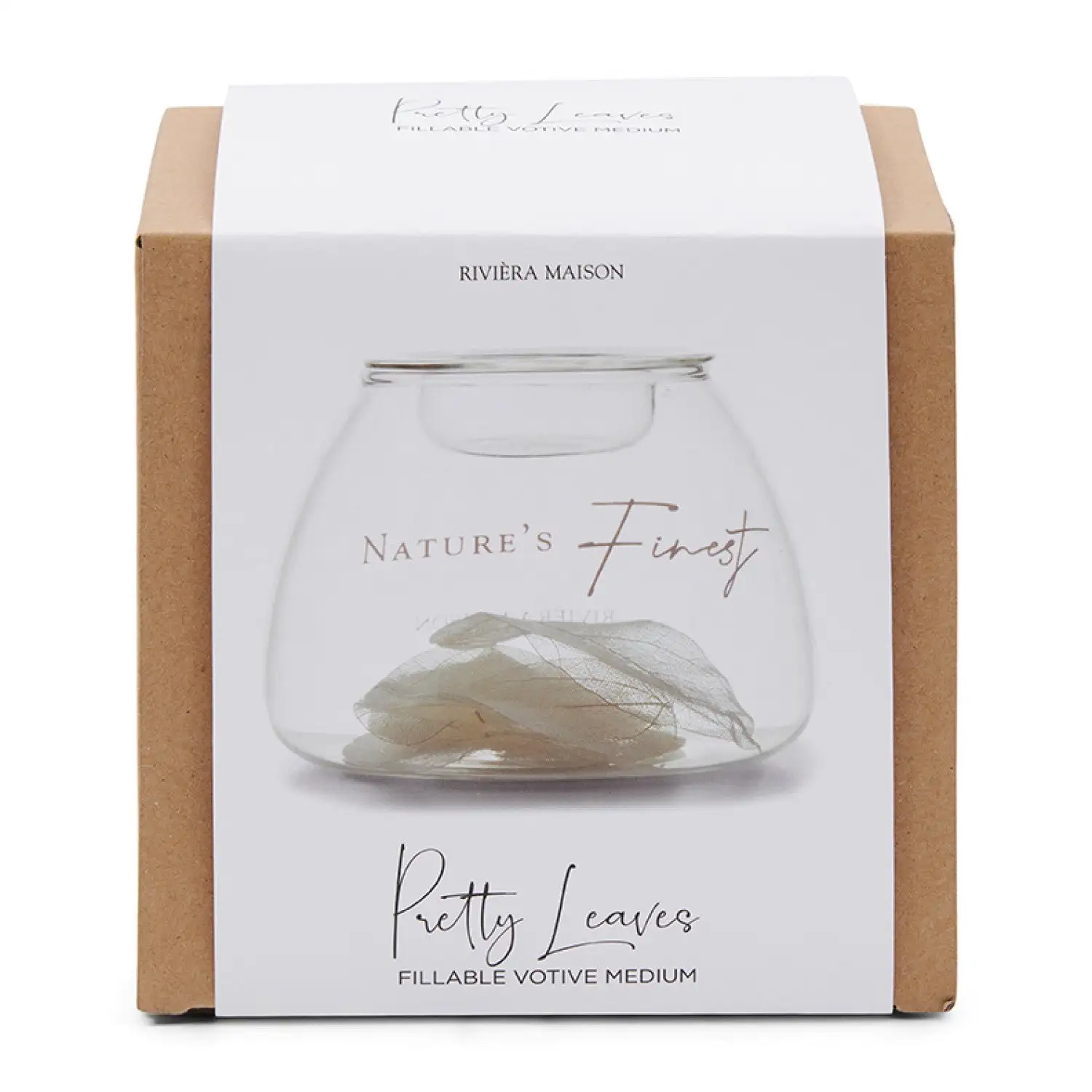 Riviera Maison Pretty Leaves Fillable Votive M - Image 3