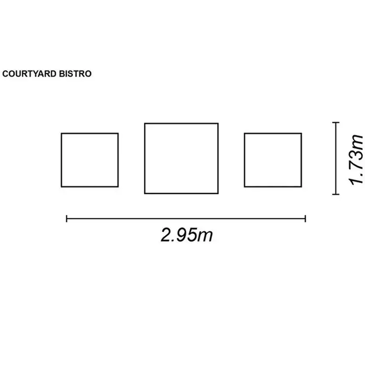 Courtyard - Bistro Set (Grey) - Image 5