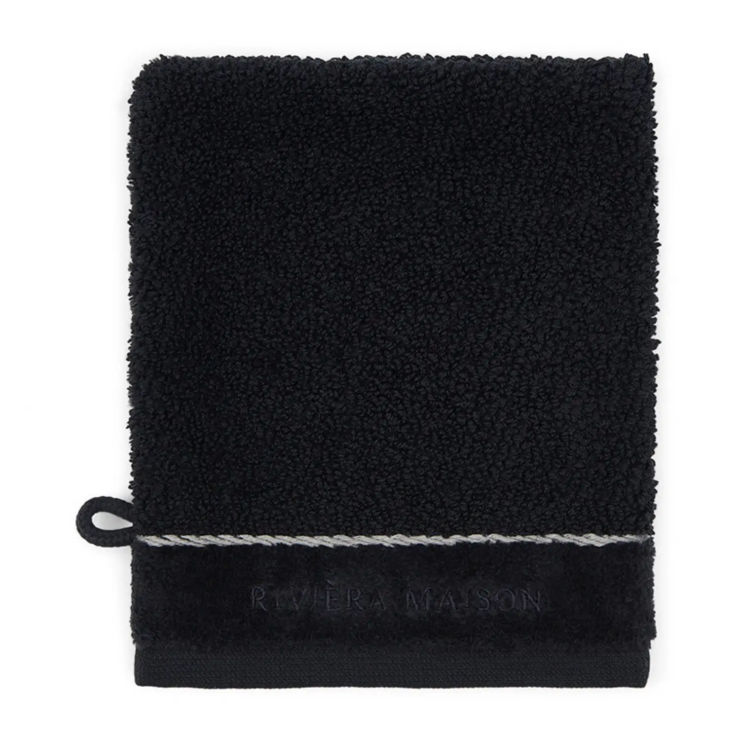 Riviera Maison RM Elegant Washcloth Black - Image 2
