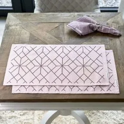 Riviera Maison Ballad Mauve Placemat 2 Pcs