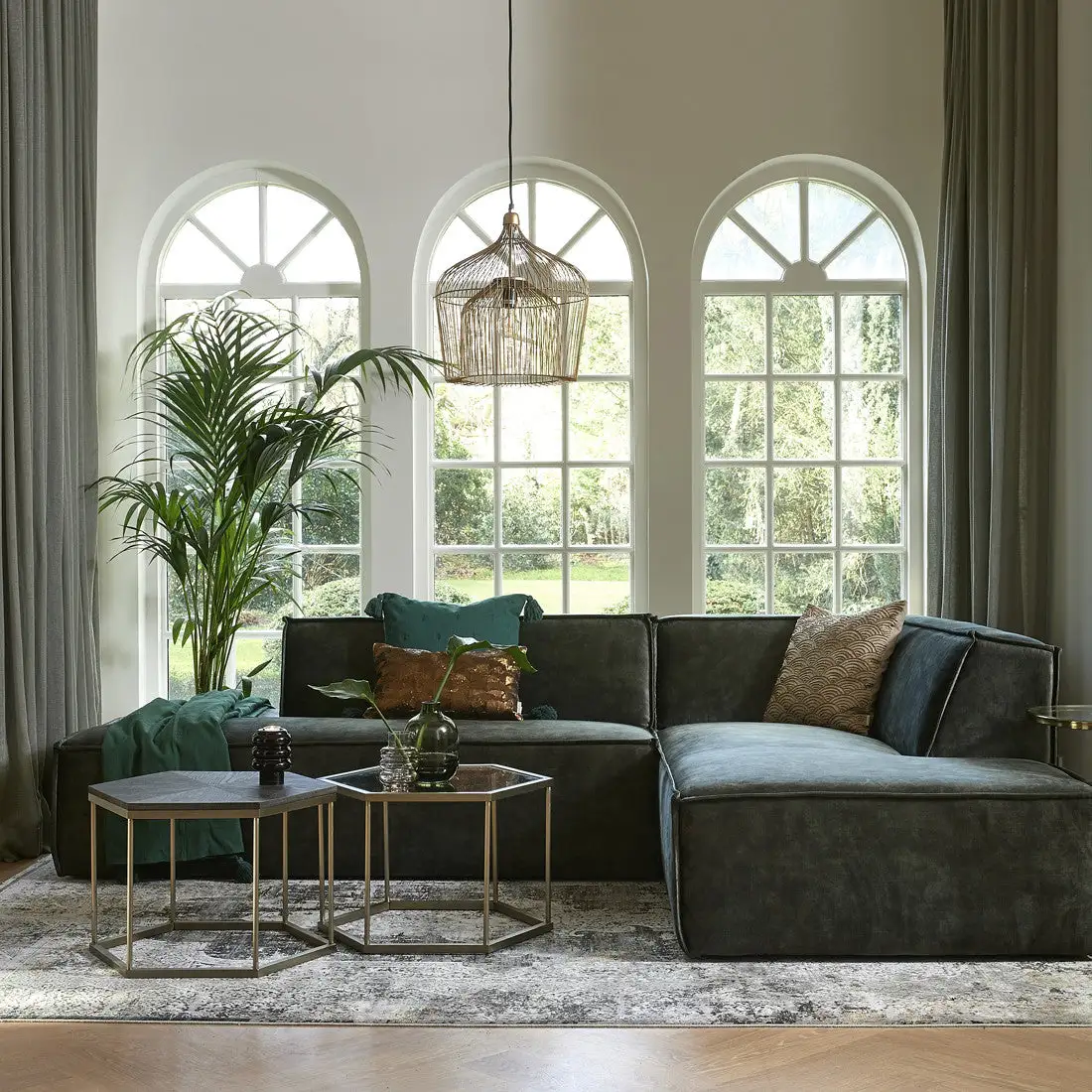 Riviera Maison Costa Mesa Hexagon Side Table