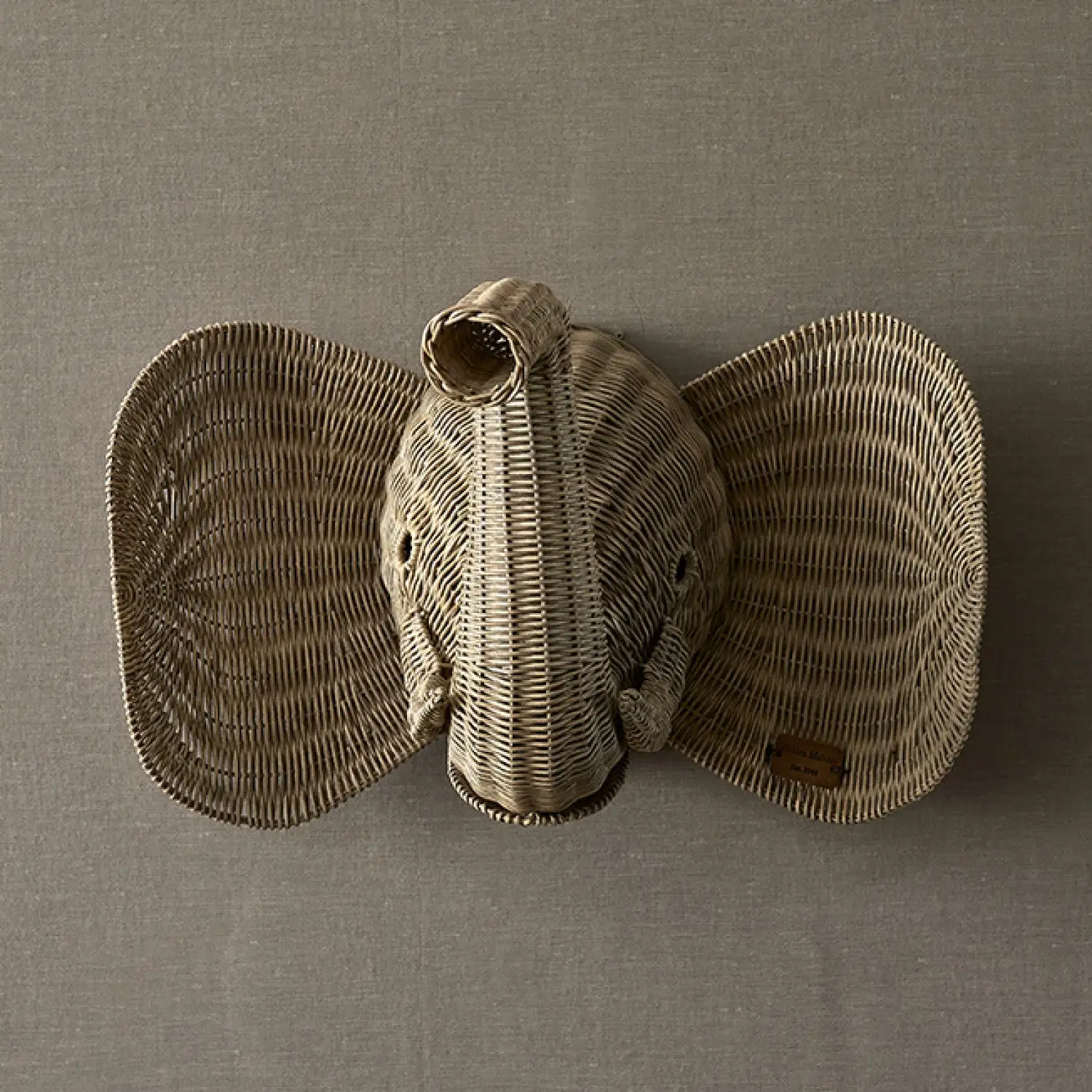 Riviera Maison Rustic Rattan Elephant Wall Decoration