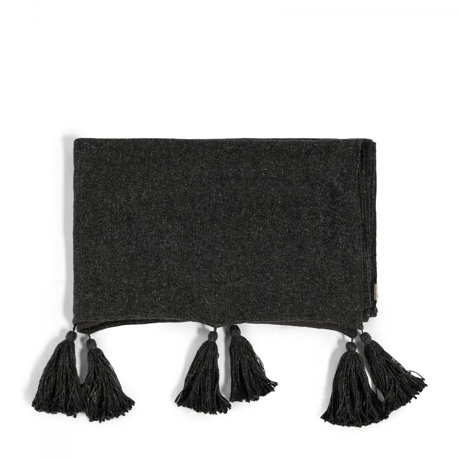 Riviera Maison Tassle Treasure Throw Black 170x130 - Image 2