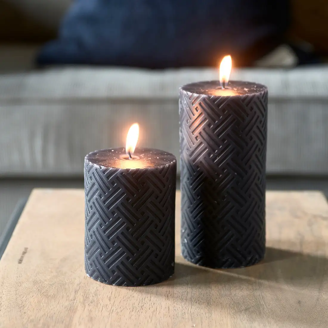 Riviera Maison Yacht Club Candle (Blue) - 7x14cm - Image 2