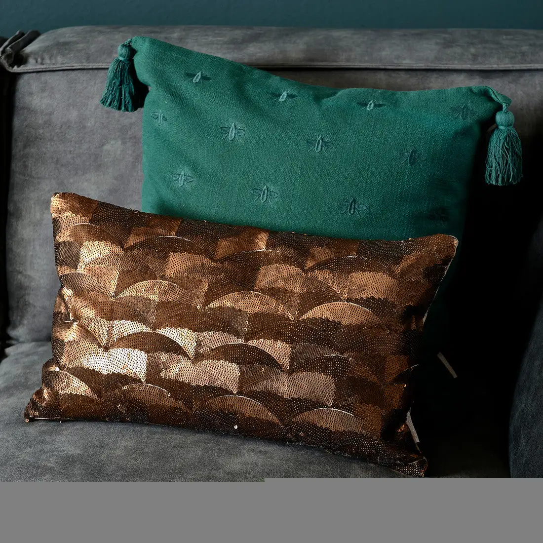 Riviera Maison Enchanting Gold Pillow Cover - 50x30cm