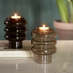 Riviera Maison Multiple Candle Holder Vase Brown