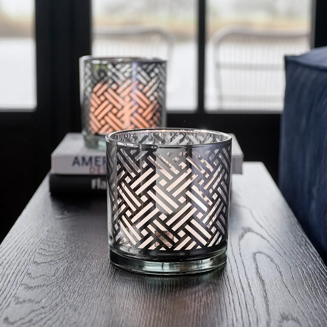 Riviera Maison Yacht Club Hurricane Lamp (Silver) (Medium)