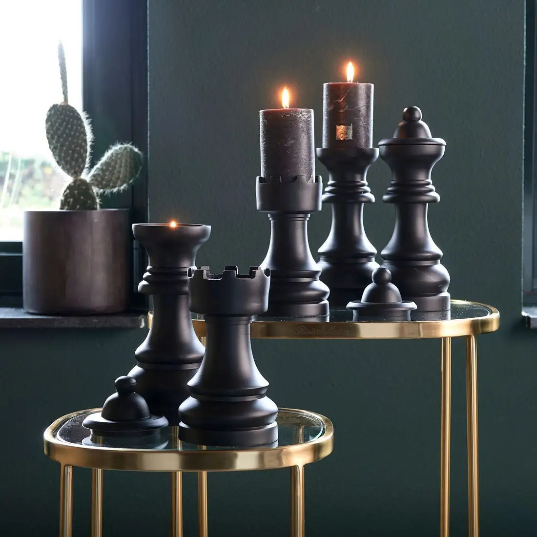 Riviera Maison Chess Play Tower Candle Holder - Image 3