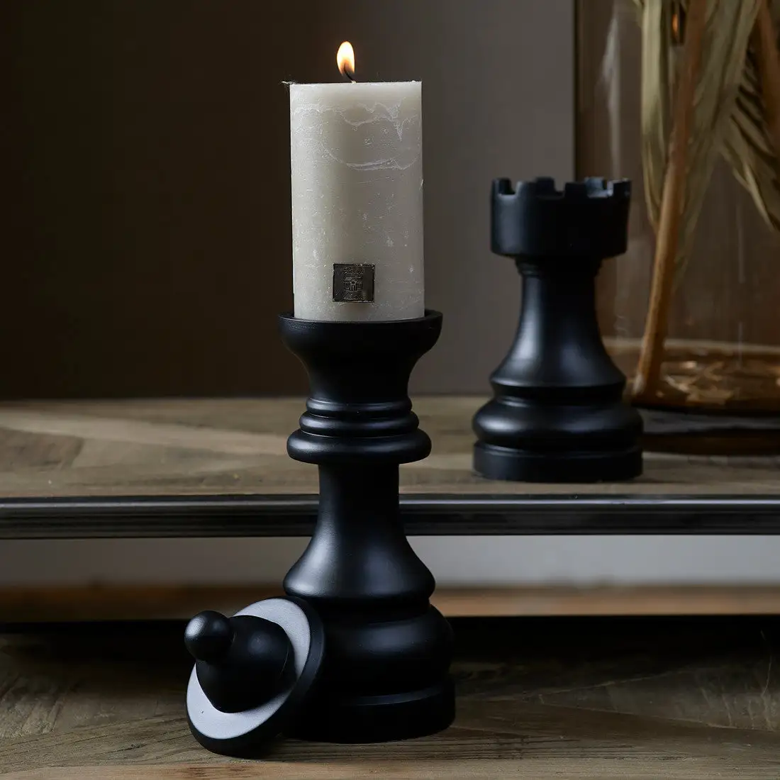 Riviera Maison Chess Play Queen Candle Holder