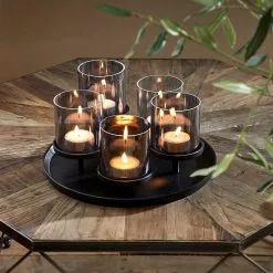 Riviera Maison Porto Candles Tray Black