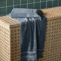 Riviera Maison Serene Towel (Anthracite) - 100x50cm