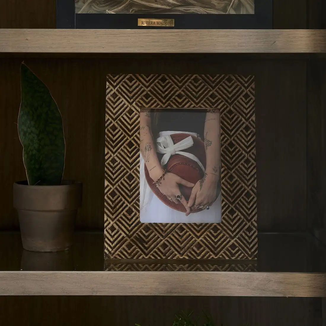 Riviera Maison Stacked Diamond Photo Frame 13x18