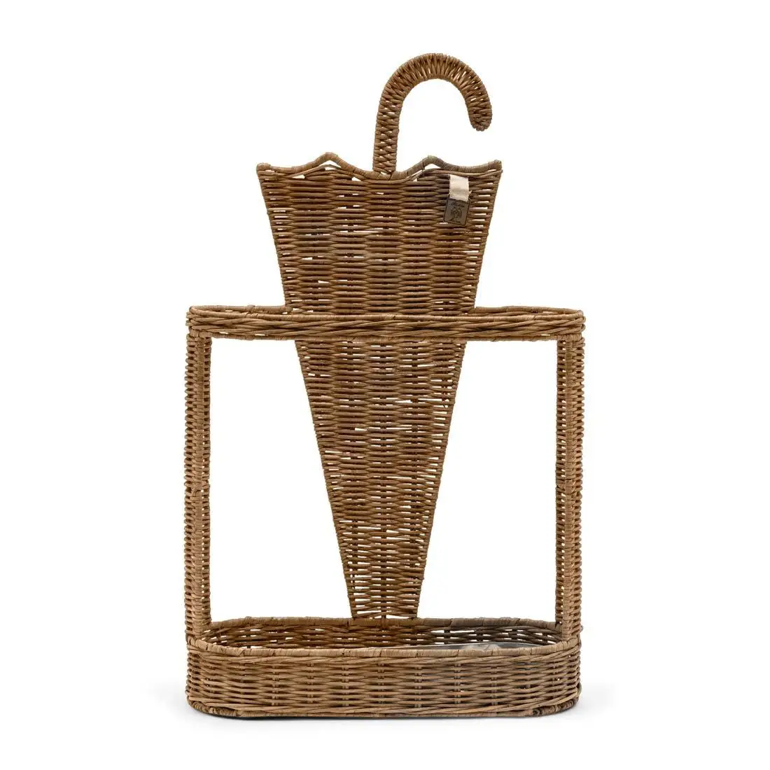 Riviera Maison Rustic Rattan Rainy Weather Umbrella Basket - Image 2