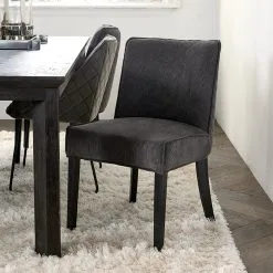 Bridge Lane Dining Chair, Diamond Stitch, Italian Rib
