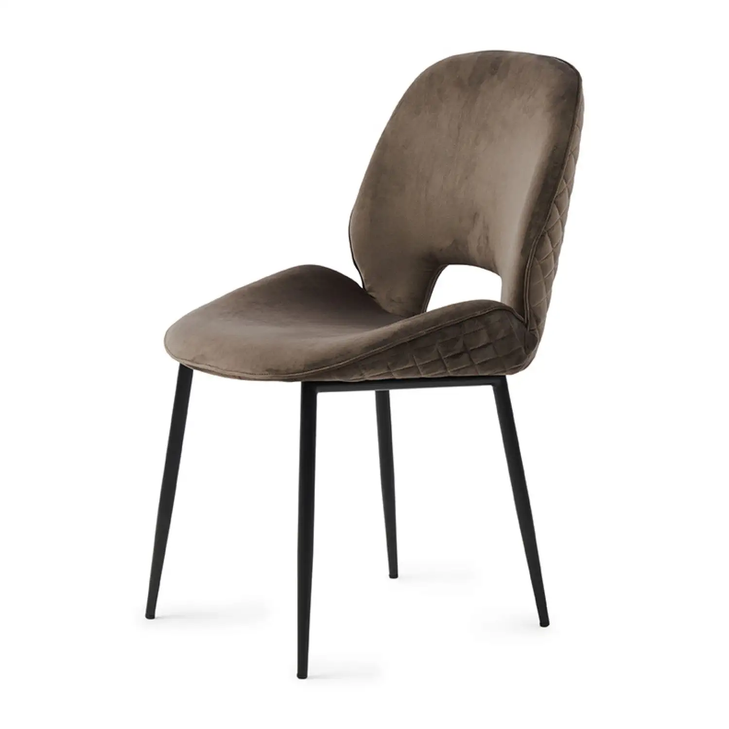 Mr. Beekman Dining Chair, Velvet III, Anthracite - Image 3