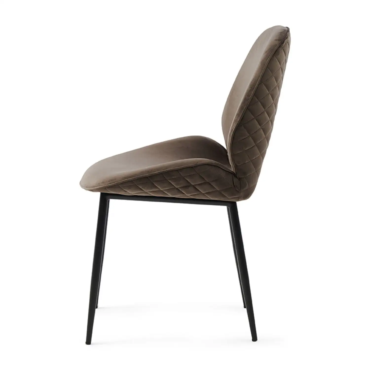 Mr. Beekman Dining Chair, Velvet III, Anthracite - Image 4