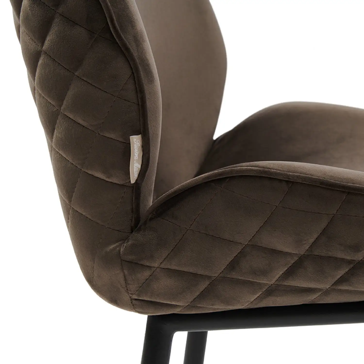 Mr. Beekman Dining Chair, Velvet III, Anthracite - Image 5