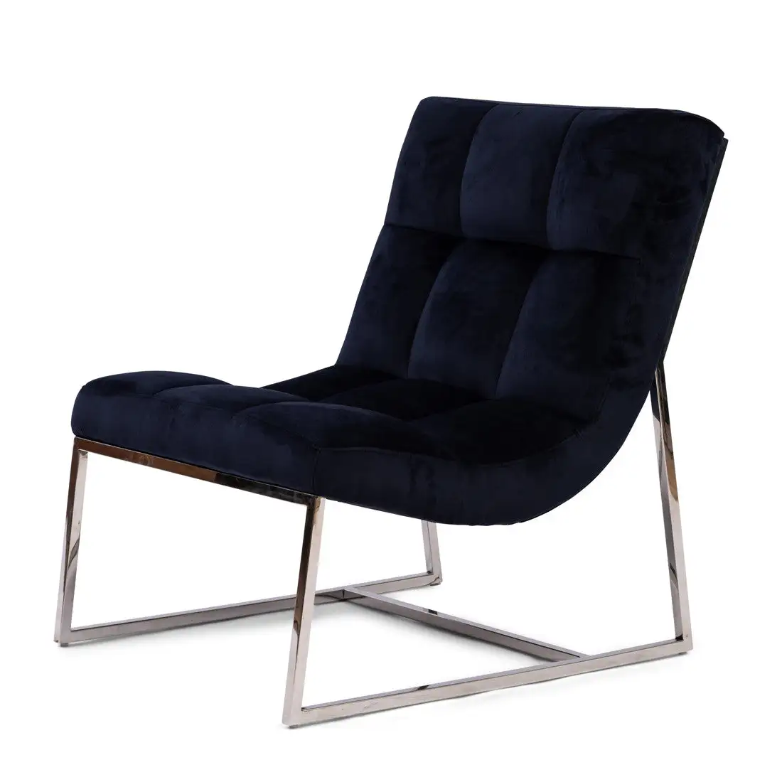 Thompson Place Chair, Velvet III, Indigo - Image 3