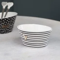 Riviera Maison Dots & Stripes Heart Bowl