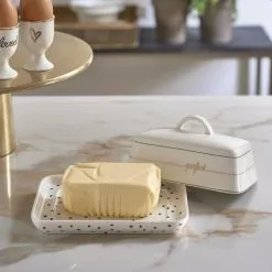 Riviera Maison Dots & Stripes Perfect Butter Dish