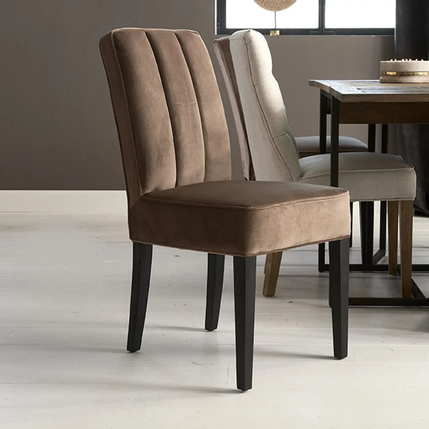 The Jade Dining Chair, Velvet III, Golden Mink - Image 5